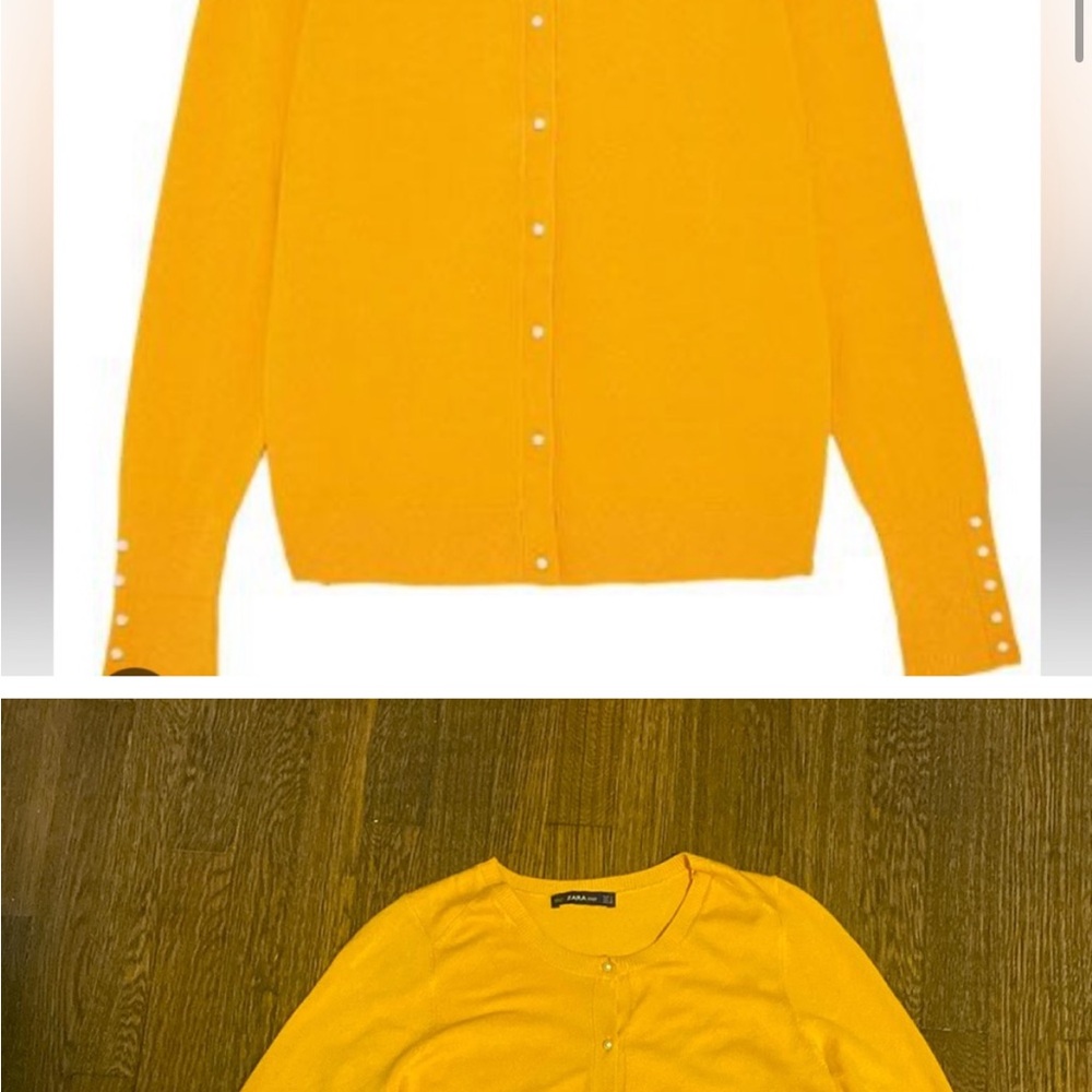 Zara cardigan with pearl buttons